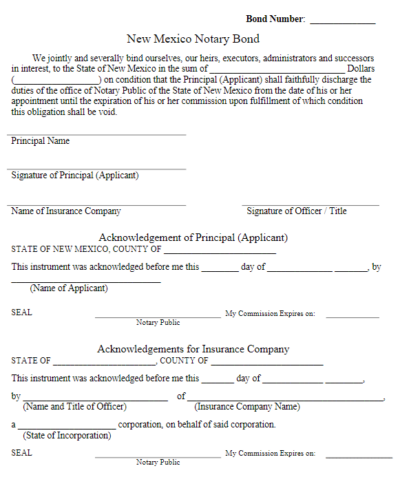 New Mexico Notary Public Bond: A Comprehensive Guide