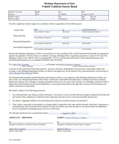 Michigan Lost Title Bond: A Comprehensive Guide